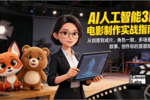(17154期)AI人工智能3D电影制作实战指南:从创意到成片、角色一致、多场景叙事,创作你的首部短片