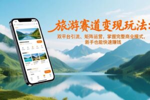 (17153期)旅游赛道变现玩法:双平台引流、矩阵运营,掌握完整商业模式,新手也能快速赚钱